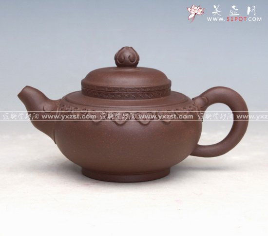 紫砂壶图片：圈足如意 - 美壶网