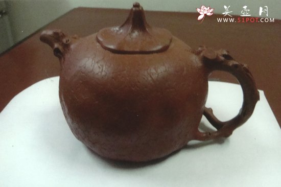 紫砂壶图片：朱泥供春 副本 - 美壶网