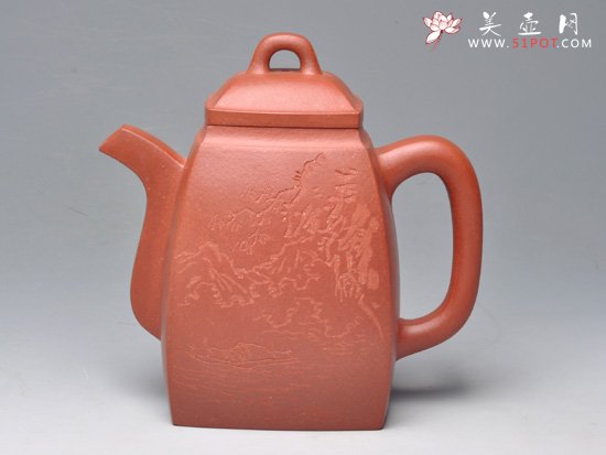 紫砂壶图片：大汉方 清水泥 780cc - 美壶网