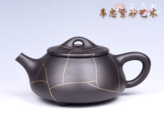 紫砂壶图片：金丝石瓢 - 美壶网