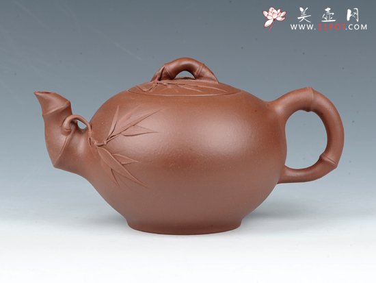紫砂壶图片：竹节一粒珠 - 美壶网