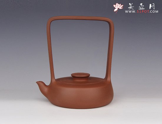 紫砂壶图片：此乐提梁 - 美壶网