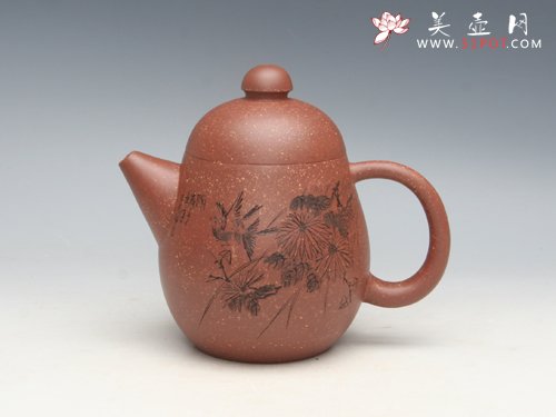 紫砂壶图片： 龙蛋壶 泥料： ... - 美壶网