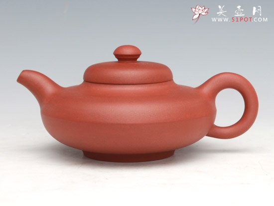紫砂壶图片：合欢 红清水泥 - 美壶网
