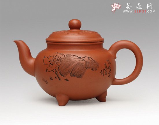 紫砂壶图片：陆路晴 清水泥 大彬如意 - 美壶网