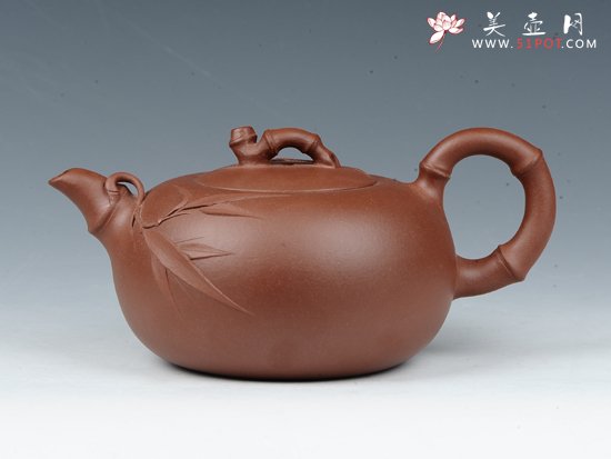 紫砂壶图片：竹韵 - 美壶网