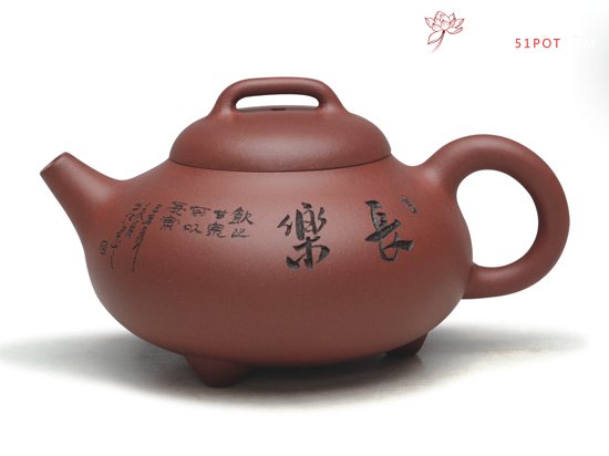 紫砂壶图片：桥顶石瓢 - 美壶网