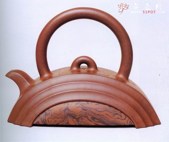 紫砂壶图片：仰宇提梁壶 - 美壶网