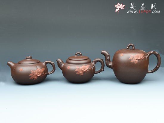 紫砂壶图片：蝶恋花系列 - 美壶网