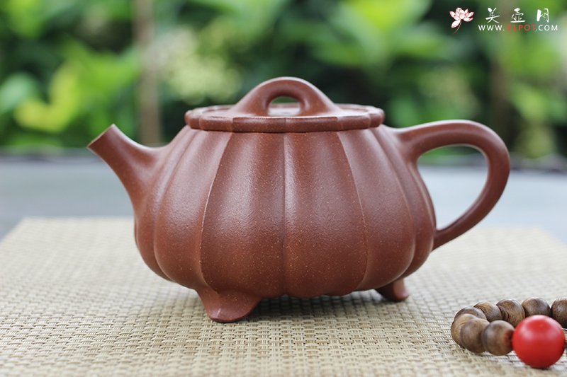 紫砂壶图片：筋纹石瓢 - 美壶网