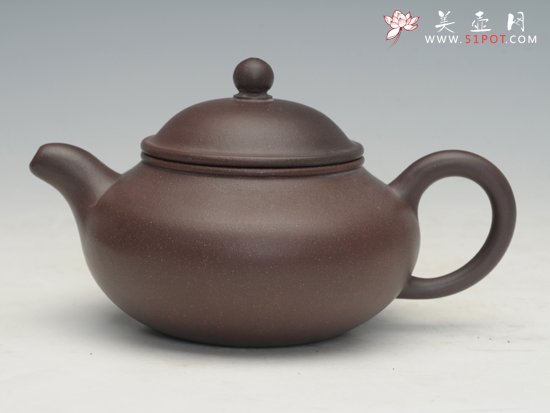 紫砂壶图片：扁潘壶 - 美壶网