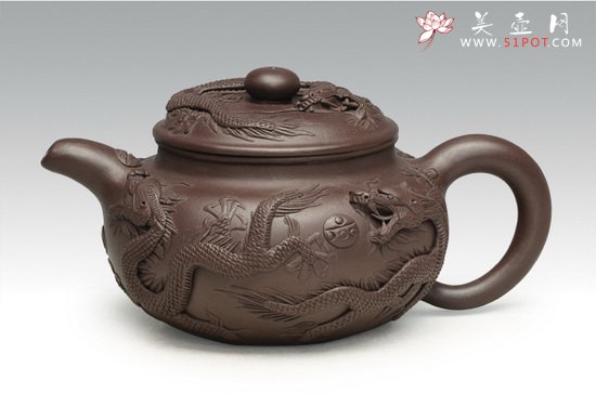 紫砂壶图片：仿古五龙 副本 拷贝 - 美壶网