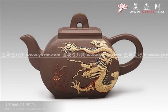 紫砂壶图片：方祥龙凤 - 美壶网
