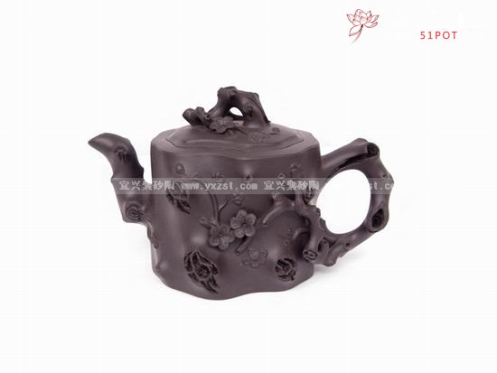 紫砂壶图片：黑梅桩 - 美壶网