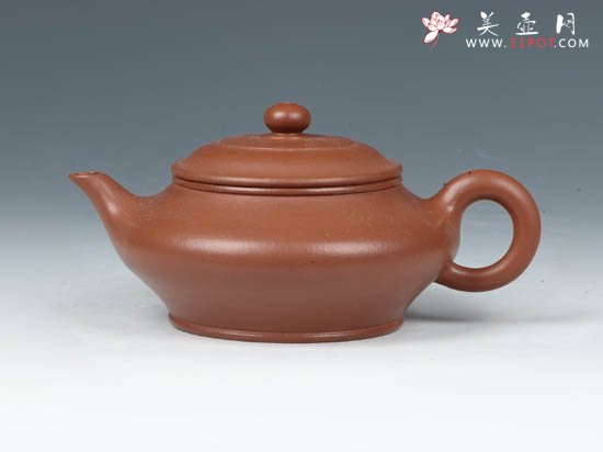紫砂壶图片：虚扁  220cc - 美壶网