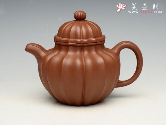 紫砂壶图片：菱花掇球 - 美壶网