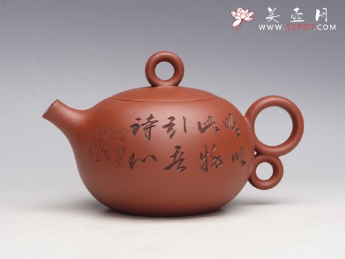 紫砂壶图片： 梦圆壶  泥料：... - 美壶网