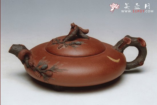 紫砂壶图片：赏月手工调砂泥2007年新作 - 美壶网