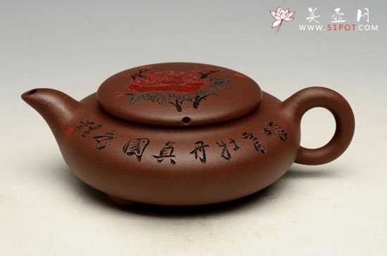 紫砂壶图片：牡丹壶 副本 - 美壶网