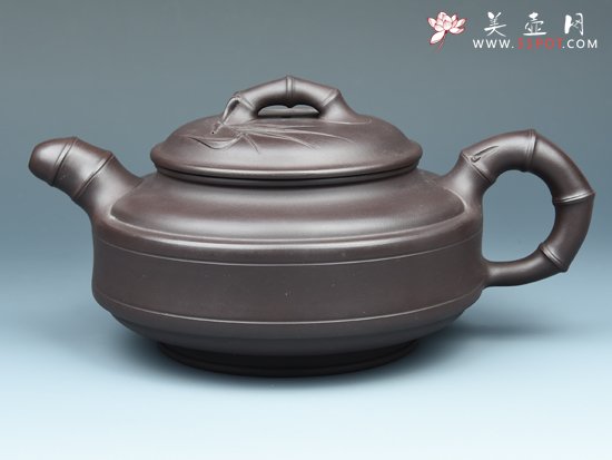 紫砂壶图片：双线竹鼓 - 美壶网