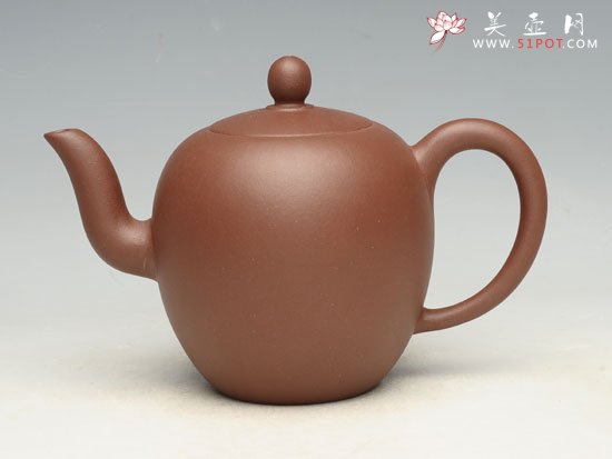 紫砂壶图片：美人肩   泥料：紫泥  容量：300cc - 美壶网