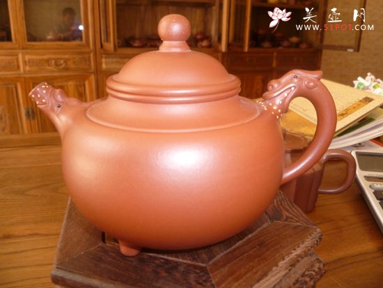 紫砂壶图片：天龙顶珠 - 美壶网