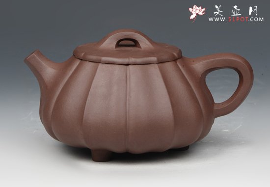 紫砂壶图片：菱花石瓢 - 美壶网