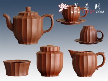 紫砂壶图片：希菊套壶十二件 - 美壶网