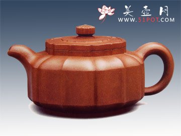 紫砂壶图片：六方筋纹 - 美壶网