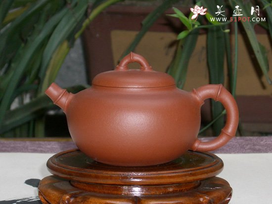 紫砂壶图片：竹趣 - 美壶网