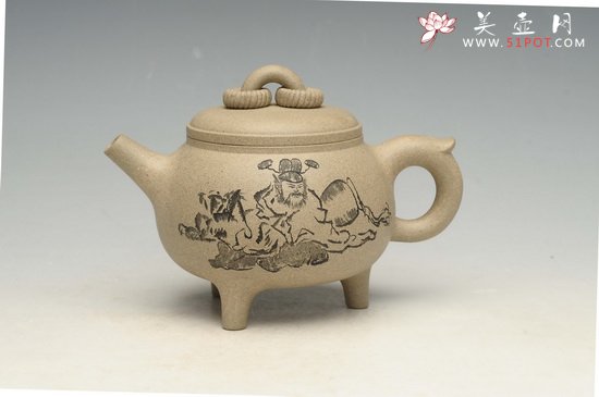 紫砂壶图片：三足鼎立 - 美壶网