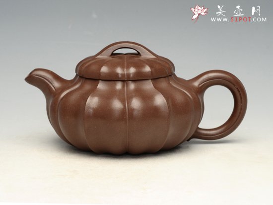 紫砂壶图片：菱花线圆 - 美壶网