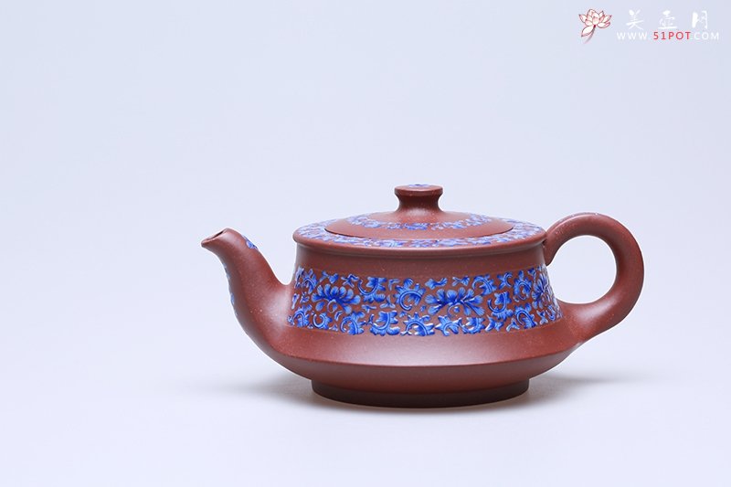 紫砂壶图片：曲神·青花 - 美壶网