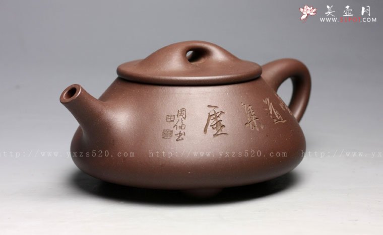 紫砂壶图片：全手工《石瓢》 - 美壶网