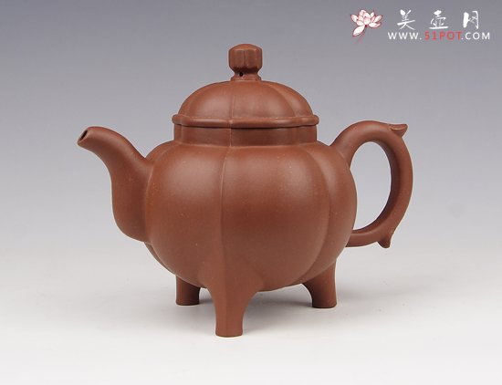 紫砂壶图片：三足鼎 - 美壶网