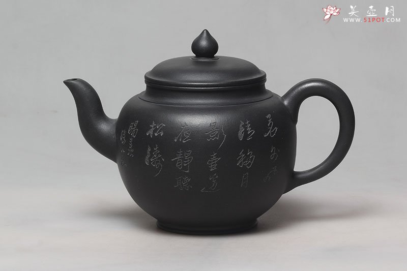 紫砂壶图片：福樱 （研高 黄自英刻） - 美壶网