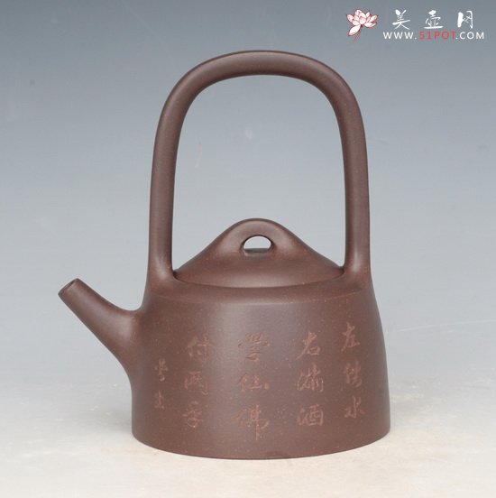 紫砂壶图片：井栏提梁 - 美壶网