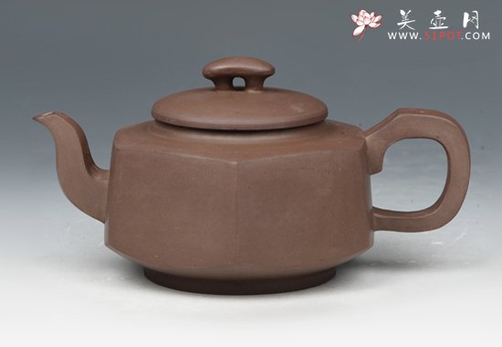 紫砂壶图片：六方梁新桥 - 美壶网