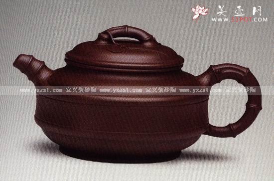 紫砂壶图片：双线竹鼓 - 美壶网