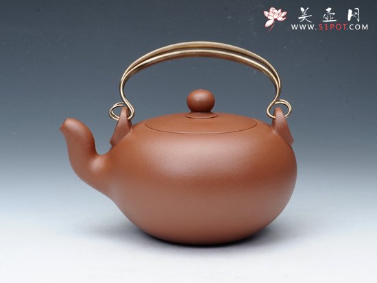 紫砂壶图片：蛋包提梁 - 美壶网