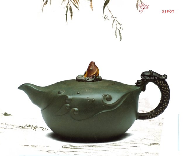 紫砂壶图片：鱼化龙 - 美壶网