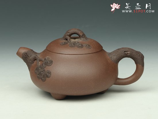 紫砂壶图片：景舟石瓢（松） - 美壶网