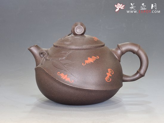 紫砂壶图片：五福祝寿 - 美壶网