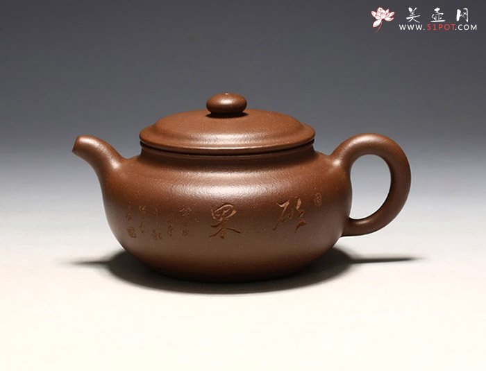 紫砂壶图片：扁古壶 - 美壶网