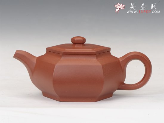 紫砂壶图片：藏六方（大红袍） - 美壶网