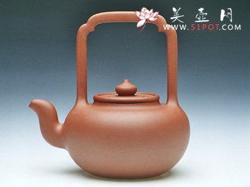 紫砂壶图片：大彬提梁 - 美壶网