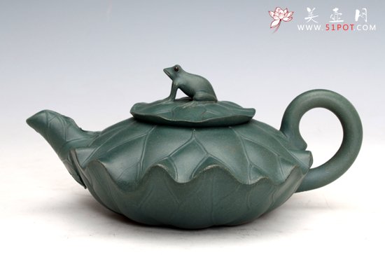 紫砂壶图片：荷叶青蛙 - 美壶网