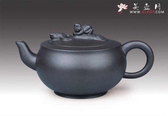 紫砂壶图片：牧童戏水 - 美壶网