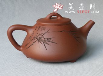 紫砂壶图片：子冶石瓢壶 - 美壶网