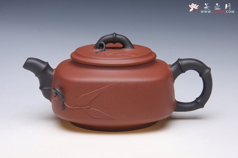 紫砂壶图片：双色方竹 - 美壶网